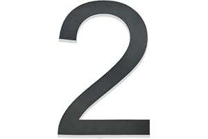 Hopelit Numer domu, antracyt RAL 7016, szary antracytowy drobna struktura, powlekany proszkowo, numer domu stal nierdzewna, numer domu wysokość 20 cm - napis Arial - cyfra 2