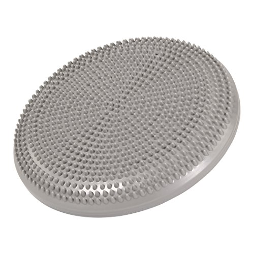 POWRX Sitz-Kissen 33 cm Deluxe Gleichgewichtskissen Balance-Kissen (Anthrazit oder Silber) Ballkissen - 4