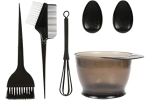 Anself 5PCS Spazzola per capelli tinta per capelli e set di tappi per le orecchie Colorante per capelli Miscelatore per tintura per capelli Applicatore per colorare per morire