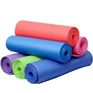 URBA Polyethylene Foam Yoga Mat for Gym Workout and Yoga Exercise with 6mm Thickness, Anti-Slip Yoga Mat for Men & Women Fitness (Qnty.-1 Pcs)
