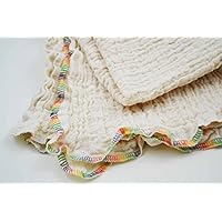 Mulltuch aus Bio-Baumwolle, Halstuch, Spucktuch, Stoffwindel, Babys, Frühchen, Kinder, Musselin, Mädchen, Junge creme, beige, natur