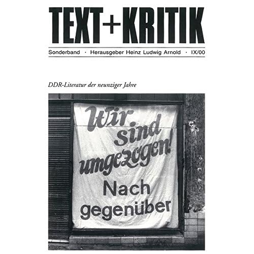 [PDF] Download DDR-Literatur der neunziger Jahre (TEXT+KRITIK Sonderband) Kostenlos