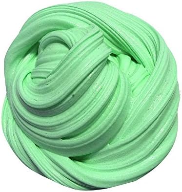 Clay Slime Toy, Slingsan 12 Color Rainbow Slime Ultra Light Magic Clay Stress Relief Toy No Toxic Environmental DIY Toys No Borax Toy for Kids and Adults - Green
