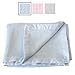 Exquisite 'Little Softy' Bamboo Baby Blanket - Gift Boxed and Hand Wrapped (Small, Blue)