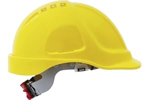 MAZALAT WORK WEAR Casco de protección de Construcción, con Cinta de sujeción, tamaño Ajustable, EN397
