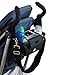 BTR Pram Buggy Buddy Stroller Organiser Storage Bag With Mobile phone holder & Rain cover - Black - Water Resistant