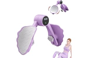 FOUVIN Oberschenkeltrainer Beckenbodentrainer für Frauen, Po Trainer Beintrainer für Damen Herren, Stärkeeinstellung mit DREI Gängen und Intelligenter Datenchip,Arm Rücken Trainingsgerät