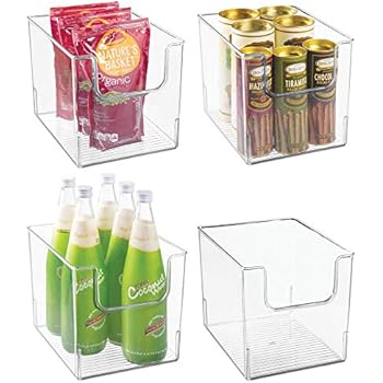 Amazon.de: mDesign 4er-Set Aufbewahrungsbox für Lebensmittel - Küchen