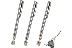 MUAHMUAH 3Stück Teleskopmagnet Stabmagnet Ausziehbar Magnetstab Bis Zu 65CM Magnetic Pick-Up Tool Magnetheber Edelstahl Magnetgreifer Für Schrauben Mutter Schlüssel Metallteile