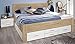Produktbild Rauch Bett mit 6 Schubkästen Eiche Sonoma/alpinweiß 140 x 200 cm Schubladenbett Funktionsbett