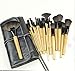 Professional Wooden Handle 32 pcs Makeup Brushes Set Charming Cosmetic Face Eyeshadow,Eyeliner,Eyelash,Lip,Concealer Tool Kit + Pouch Bag Case
