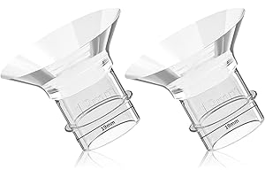 COOLLE Milchpumpe Ersatzteile Flansch Einsatz 19mm Zubehör Tragbar Kompatibel mit Momcozy Bellababy TSRETE S12 S9 Rro S9 S10 S12A S12 Pro MOMMED S18 S21 S23 Lansinoh NCVI Nuliie S32 Eufy e10, 2-Stücke