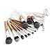 Jiam Premium Professional Natural Bamboo Handles Super Soft Bristles 11 pcs Makeup Brush Set/Face Powder/Concealer/Eyeshadow/Blending/Contour/ Eyeliner Lip Brush Tool
