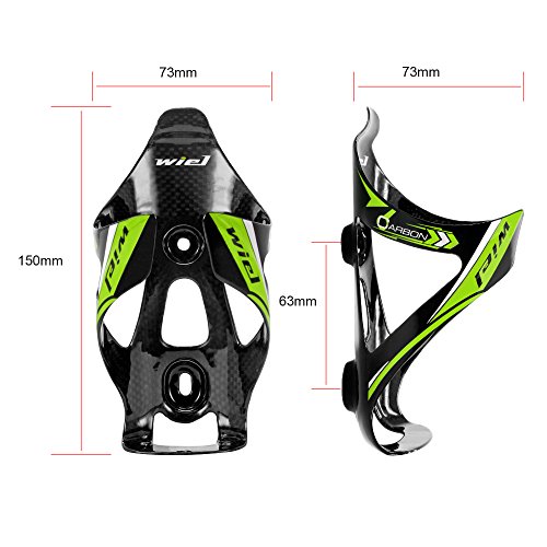 MakeTheOne Carbon Fiber Fahrradflaschenhalter Trinkflaschenhalter Lightweight Wasserflaschenhalter Hochwertig Halterung Flasche Fahrrad für Fahrrad MTB & Road - 4