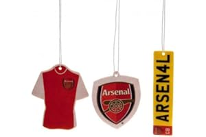 OFFICIAL ARSENAL FC GIFTS Car Accessories - Official Arsenal FC Air Freshener (3 Pack) - Novelty Football Gift Ideas