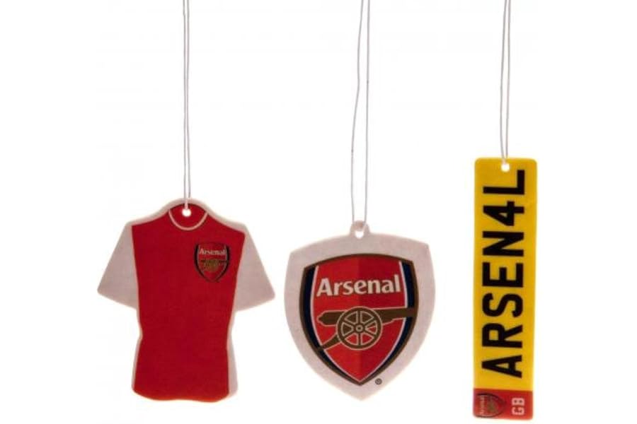 Car Accessories - Official Arsenal FC Air Freshener (3 Pack) - Novelty Football Gift Ideas