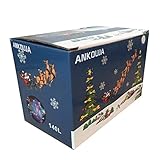 Lichterkette LED 100er Innen Warmweiss Romantisch Strombetrieben Transparent EU-Stecker fuerr Zimmer Bett Hochzeit Party Schlafzimmer Weihnachten Tannenbaum 220V-8 Funktiontyp-Memory-Verlaengerbar ANKOUJA Party Licherkette - 5