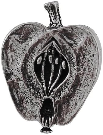 Vicenza Designs K1080 Fiori Apple Knob, Large, Vintage Pewter