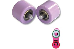 WOHS Ruote anteriori di ricambio per scarpe sportive a due ruote. 2 pezzi. Lilla