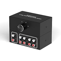 Commutateur Audio Stéréo 4 En 1 - Switch RCA Et 3,5mm Pour Home Studio