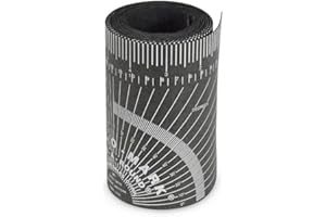 JACKSON SAFETY CURV-O-MARK Wrap-A-Round Welding/Pipefitting Lay Out Ruler Tool - Extra-Large (Length: 7'), Black - 177b, J1860