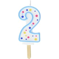 OAKTREE UK Jumbo-Abzeichen "I Am 2 Today" – 15,2 Cm, Blau, Holografisches Design