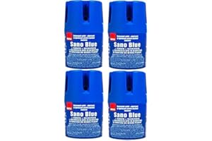 Sano Bleu Nettoyant Ménager Toilette Cuvette WC Tablette Chimique Bloc Colore l'eau 150 gr ( Blue Lot de 4 )
