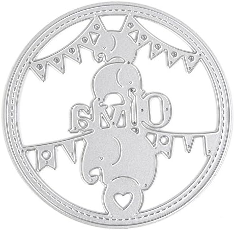 HAPPYQUDA Circus Elephants Scrapbook Template DIY Embossing Cutting Dies Stencils Planer Album Paper Card Craft