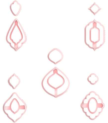 Lot De 4 Emporte-pièces Pour Pâte Fimo, Motif Glace, Diamètre 25 Mm - Idéal Pour Loisirs Créatifs
