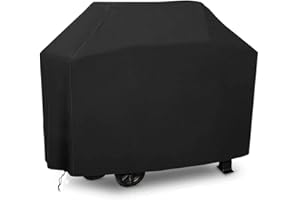 Estefanlo BBQ Covers Waterproof Heavy Duty Large Grill Cover, 3-4 Burner Gas BBQ Covers, Windproof, Rip-Proof, Outdoor Large Barbecue Cover for Weber, Brinkmann, Char-Broil