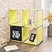 Produktbild Modell 2016 Regal Raumtrenner Bücherregal SpeedRack 4er Würfel 72,5x72,5x36cm Steckregal ohne Werkzeug montierbar (Apfelgrün)