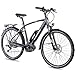 Produktbild CHRISSON 28 Zoll Herren Trekking- und City-E-Bike - E-Actourus anthrazit matt - Elektro Fahrrad Herren - 10 Gang Shimano Deore Schaltung - Pedelec mit Performance Line Mittelmotor 250W, 63Nm
