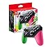 Produktbild WTZFHF Wireless Controller, Pro Controller kompatibel für Nintendo Switch Unterstützung Gyro Achse Dual Shock (Pink & Green) Kinder Geschenk