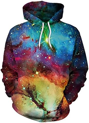 Hoodies Sweatshirts Galaxy Space 3D Printed Hoodie Hooded Hoody XL