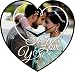 Creative Width Personalized / Customized Anniversary Heart shaped Wall clock gift for memories, Anniversary, Wedding, Friends, Girlfriend, Boyfriend, Husband, Wife, Mom, Dad, Children (11x11inch) RS.699.00