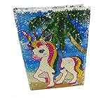 Art Box Standard Size Premium Note Book Diary with Sequinned Changer Horse Cover for Girls (100 Pages) Gift for Girls in Assorted Color (1 Count)