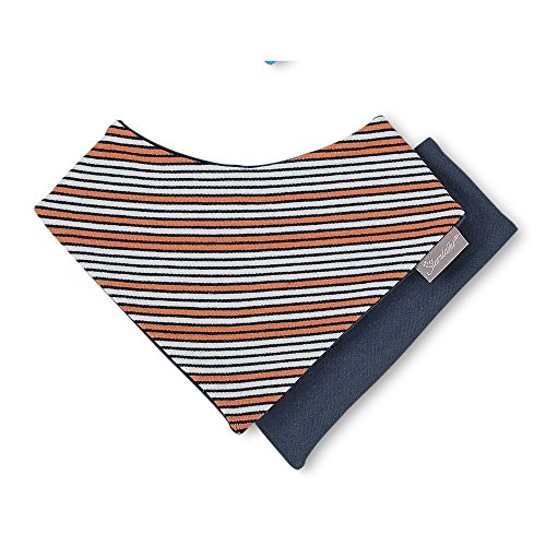 Sterntaler - Triangle striped scarf baby, orange - 1orange