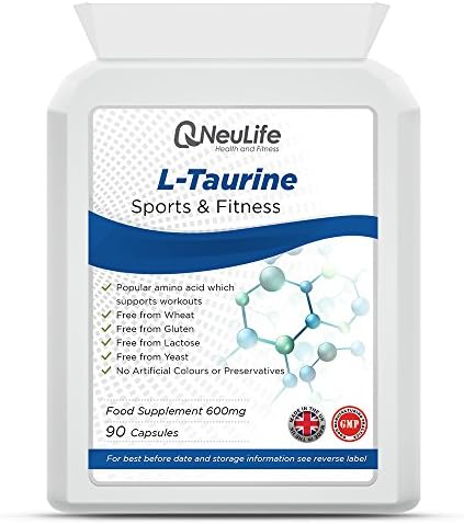L-Taurine 600mg - 90 Capsules