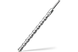 GOUK Foret SDS Plus 25mm x 350mm,avec 4 taillants en carbure et double vis,pour pierre naturelle,béton