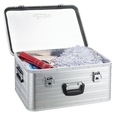 Alubox 47 Liter, hochwertig verarbeitet, mit Moosgummidichtung, Alukiste flexibel verwendbar als Transportbox und Lagerbox – Alukoffer Lagerkisten Metallkiste Metallbox Aluboxen Alukisten - 8