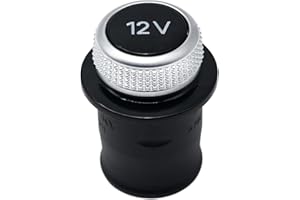 Dixhills 12V Cigarette Lighter Cover Chrome Power Port Outlet Socket Cover Cap Compatible with A3 A4 A5 Q2 Q3 Q5 Q7 R8 Replacement for 4H0919311 8W0919311