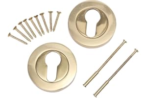 HDE Escutcheon Euro Polished Brass