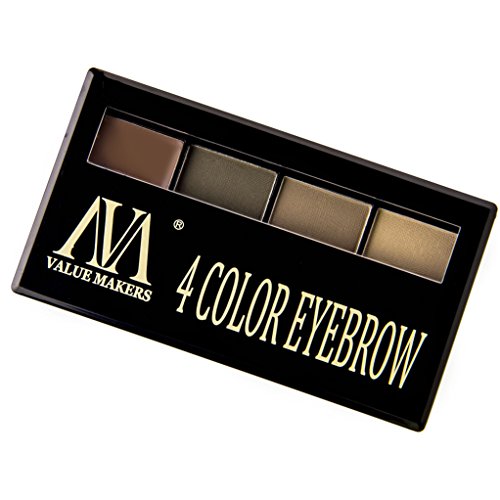 VALUE MAKERS® 4 Farben Augenbrauen-Puder-Paletten mit dem Gel (02) - 5