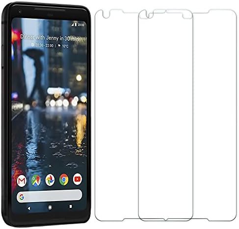 [2 Pack] Google Pixel 2 XL Screen Protector, Senisttech High Transparency Anti Fingerprint 9H Tempered Shatterproof Glass Screen Protector Anti-Shatter Film for Google Pixel 2 XL [3D Touch Compatible]