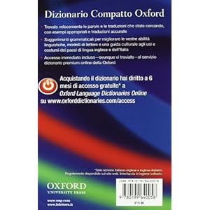 DIZIONARIO COMPATTO OXFORD ITA/ING