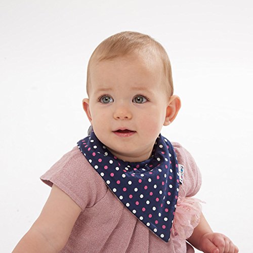 Lovjoy Bandana Geifer Baby Lässig Sommer Lätzchen (7er Pack) – Multicolor Super Absorbent & Soft für ultimativen Komfort mit Druckknöpfen – abwaschbar – Wasserdicht vlies Auskleidung für 0-3 Jahre – Netter Baby-Geschenk für Jungen und Mädchen - 4