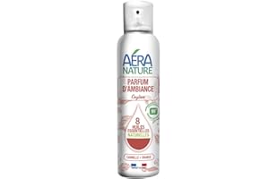Aera Nature - Parfum d'Ambiance "Ceylan" - Orange Cannelle - 99,9% d’Ingrédients d’Origine Naturelle - +800 Pulvérisations - Fabrication Française - 125 ml
