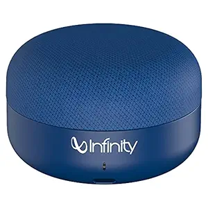 Infinity by Harman CLUBZ Mini Deep Bass Dual EQ Bluetooth 5.0 Wireless Portable Speaker (Blue)