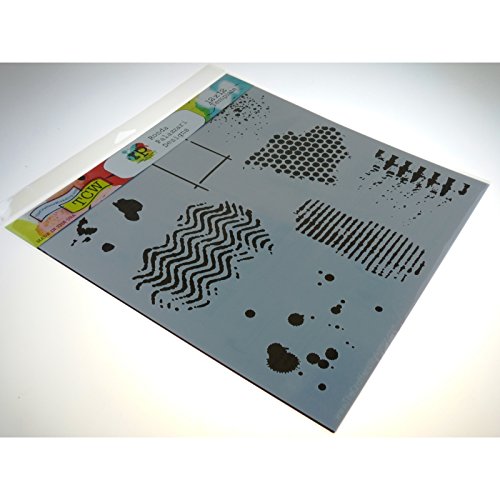 The Crafter’s Workshop TCW437 12 x 12 Zoll texturierte Schablone, Synthetic Material, durchsichtig/schwarz/weiß, 30.5 x 30.5 x 0.1 cm - 3