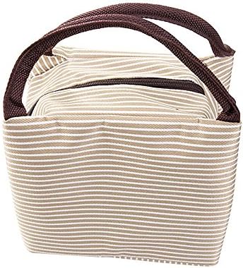 WAWJ Handy Fast Food Lunch Organizer Meal Bag Picnic Insulated Lunch Tote Bag Pouch Outdoor Tool For Women, Kids (Grey)